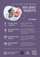 WA Bike Month | 1st-15th October 2025 | Albany